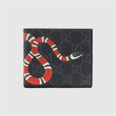 funda gucci serpiente|Gucci Cartera GG Supreme con estampado de serpiente Kingsnake.